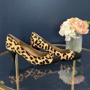 Me Too animal print pumps.